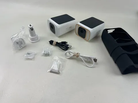 Lot Of 2 Eufy Security Solo Cam S40 2K Wireless Security Camera (T8124) White