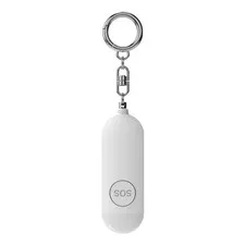 Alarm Girl Child Women Security Protect Alert Keychain White K8Z32642