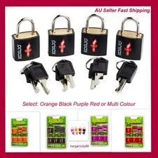 Korjo 4 Pack TSA Approved Luggage Locks,Keyed Travel Lock,Security Suitcase Bag