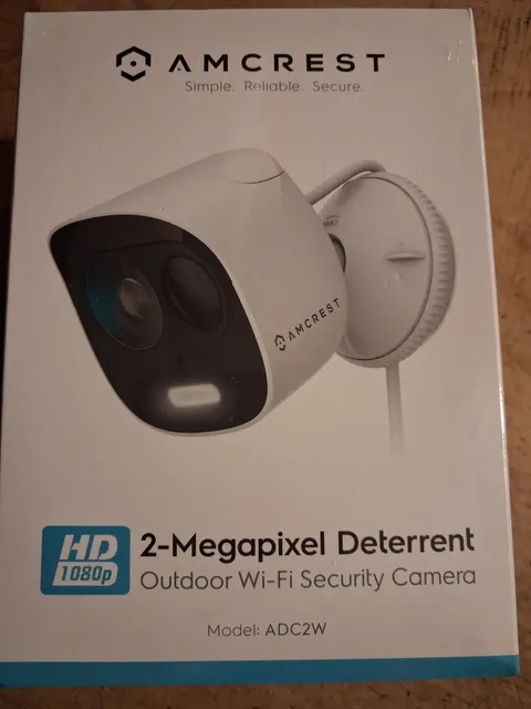 Amcrest HD 1080p Outdoor Wi-Fi Security 2MP Camera ADC2W Night Vision Deterrent