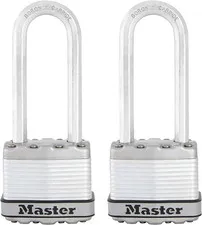 M1XTLJ Magnum Heavy Duty Padlock with Key, 2 Pack Keyed-Alike