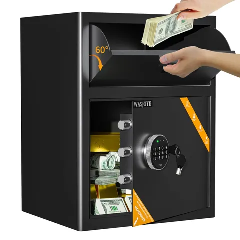 Depository Drop Cabinet Safe - 2.6 Cubic Feet Large Size with Digital Keypad ...