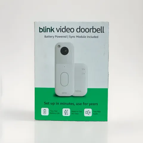 Blink Video Doorbell 2nd Gen With Sync Module 2 New Factory Sealed!
