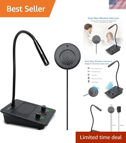 Window Speaker Intercom System,Dual Way Anti-Interference Intercommunication ...