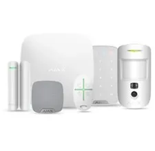 Ajax Kit Hub2 (4G) Plus, MotionCam, Keypad, HomeSiren, DoorProtect, SpaceControl