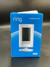 Ring Stick Up Cam Outdoor Wireless Security Camera - White