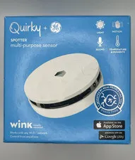 Quirky + GE Spotter Multi-Purpose Sensor Motion Temp Humidity Wink Wi-Fi White