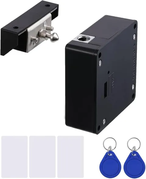 RFID Lock Electronic Cabinet with USB Cable - Hidden Mi-Black