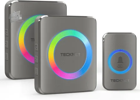 Wireless Doorbell Wireless Outdoor Waterproof 500m Home Office LED RGB