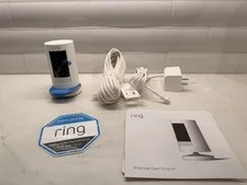 Ring Stick Up Plug-in 1080p HD Security Camera -White