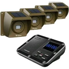 Wuloo 1800ft Long Range Outdoor Motion Detector Sensor Wireless Driveway Alarm