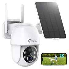 Solar Security Cameras Wireless Outdoor 2K, Self Charged WiFi Cameras for Hom...