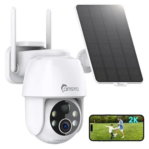 Solar Security Cameras Wireless Outdoor 2K, Self Charged WiFi Cameras for Hom...