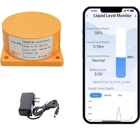 Moray ME201W Smart WiFi Water Level Sensor & Monitor Oil Tank Gauge Sensor