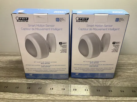 2Pack Feit Electric Smart WiFi Motion Sensor Home Security PIR Battery Alarm Lot
