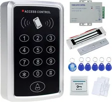 Stand-Alone Door Access Control System Kit with 180Kg/350Lbs Electric Magnetic L