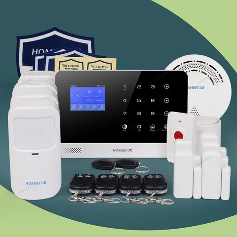 HOMSECUR Alarm System For Home Burglar Security 433MHz WIFI GSM Wireless Alarm