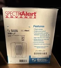 NEW System Sensor HW-LF Low Frequency Sounder White 2 Wire FAST FREE SHIPPING!
