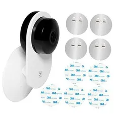 4 Pack Indoor Wall Mount for Yi Home Security Camera, No Punching, Extremely
