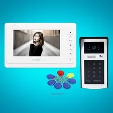 7" Wired Video Password Security Door Phone Intercom Electric Lock Supported