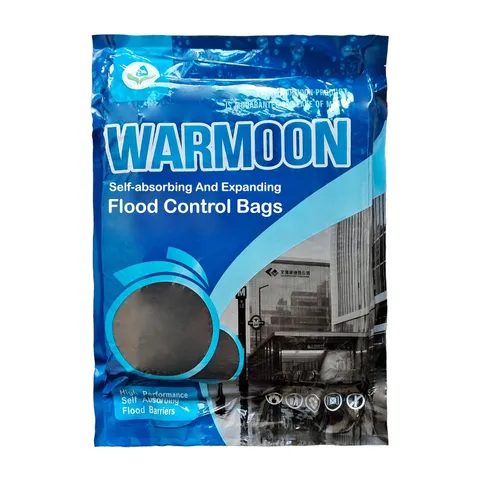 Self Absorbing Flood Barrier 8ft Water Activated Bag Sandless Flood Protection