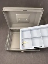 SentrySafe CB-12 Cash Box with Money Tray and Key Lock 0.21 cu Feet Black