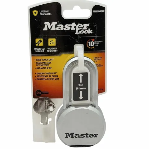 Master Lock Magnum M930XKADLH Heavy Duty Padlock 2” Shackle Solid Steel Lock