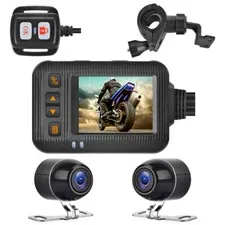 Motorcycle Dash Cam Front Rear View Dual Lens Video Recorder 2 In DVR Waterproof