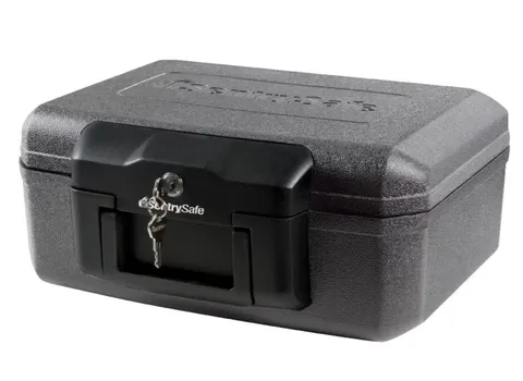 SentrySafe 1200 Fire Resistant Box Safe Key Lock 0.18 Cu Ft Home Document Chest