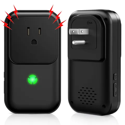 Power Failure Alarm, Freezer Outage Alarm 7 Sirens, Black