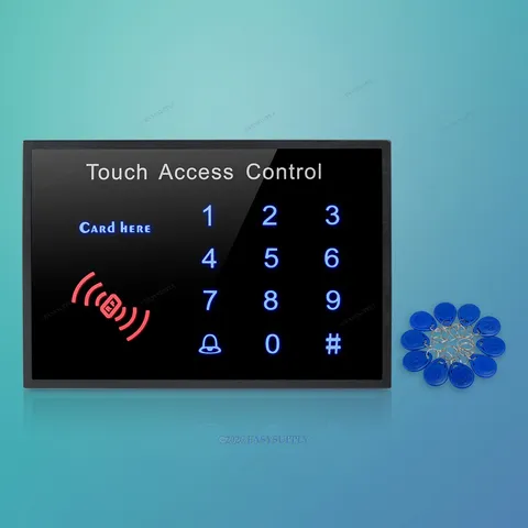 Wired Touch RFID Access Control Keypad Standalone 800 User WG26 Door Security