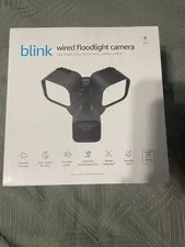 NEW Blink Wired Floodlight Camera HD Smart Security Cam Alexa Sealed - Black
