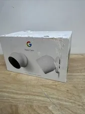Google Nest Security Indoor Outdoor Cameras G3AL9 (Snow) 2-Pack with box