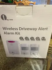 1byone Wireless Driveway Alarm Kit White Receiver Motion Sensor MPN 000QH-0514