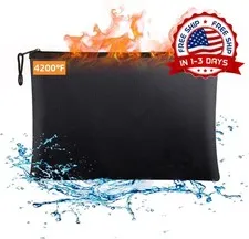 Bolsa Ignifuga e Impermeable para Documentos con Forro de Aluminio