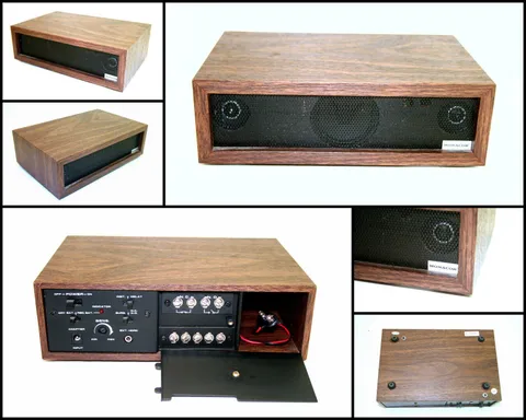Vintage MONACOR Motion Sensor Wooden Box