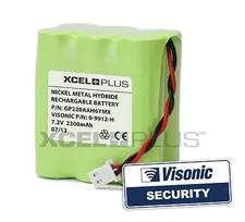 Visonic Powermax Complete Back up Alarm Battery 09912H - 103-301179 - 0-9912-H