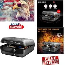 Secure Waterproof Lock Box - Fireproof Safe for Important Documents & Valuables