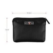 Fireproof Organizer Bag Waterproof Safe For Cash And Cards Black Premium