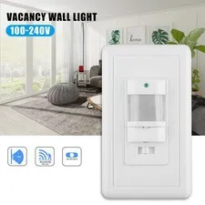 Auto On/Off PIR Infrared Occupancy Vacancy  Light Lamp SwitchPnMwnQ