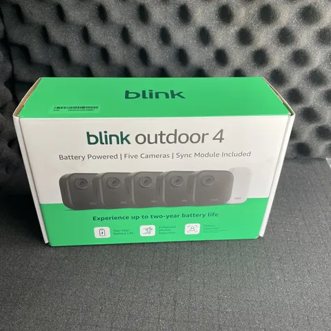 BLINK Outdoor 4 (4th Gen) 5-Camera Security System w/ Sync Module Brand NEW!