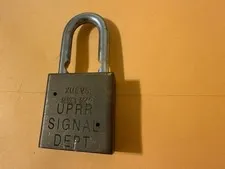 American Lock Series 5560 Brass Keyed Padlock UPRR Signal Dept Railroad No Key