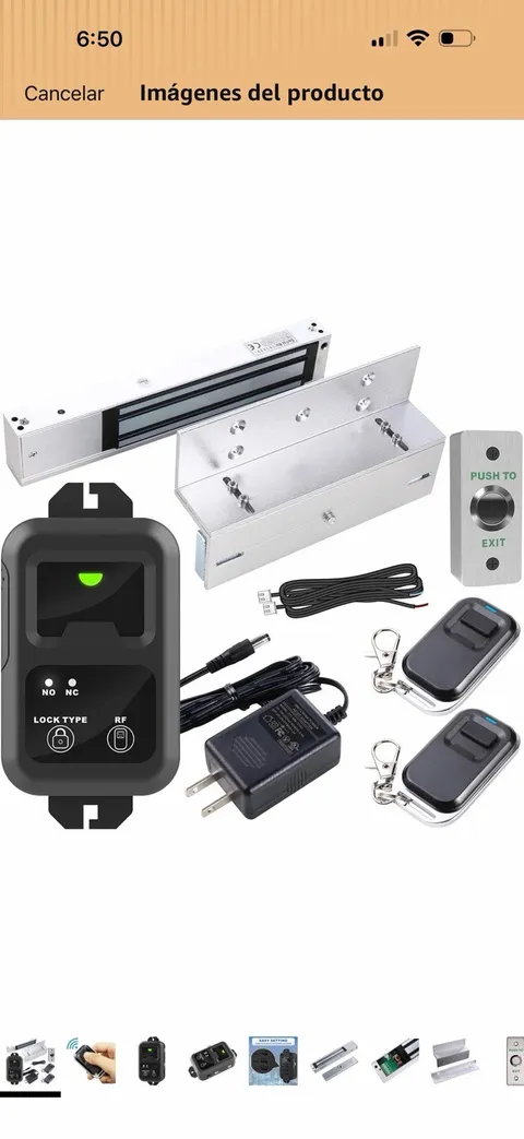 HBK Electronic Electromagnetic Lock Kit Remote Control Push to Exit HBK-RW01
