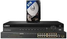 Lorex 4K Pro Series 8TB NVR (Expandable up to 2×16TB) w/ 16 Channel PoE Switch