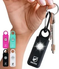 Siren Self-Defense Alarm - 130 dB Keychain Alarm with LED Strobe Light for Women