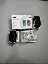 CURISEE Smart Battery Camera 2K Wireless  Night Vision 2 Pack READ DESCRIPTION