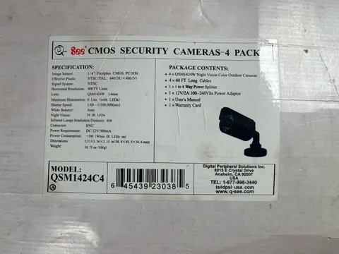 Q-See QSM1424W Lot of Security Cameras & Cables Both New/Used See Description