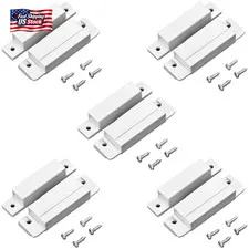 QWORK MC-31 Wired Surface-Mounted NC Magnetic Door Window Contact Sensor Alarm R