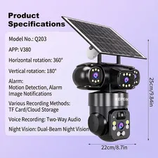 KEPEAK 5K Solar powered camera+32GB