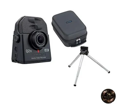 ZOOM - 4K Handy Video Recorder Q2n-4K + Universal Soft Shell Case SCU-20 + Mini